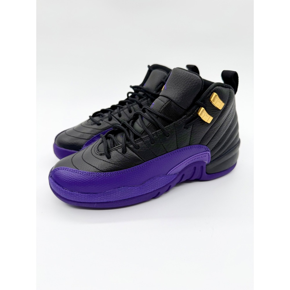 Jordan 12 Retro GS Field Purple Black Purple Gold 153265-057 Size 5.5Y